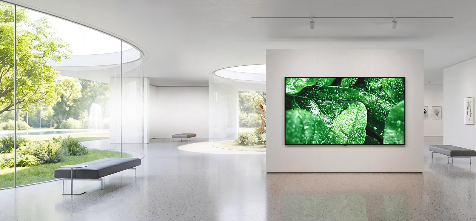 Ultra HD 고해상도의 슬림 베젤 디자인 LG UHD 사이니지 디스플레이